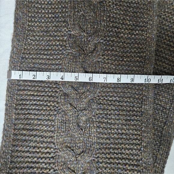 NWT Universal Threads Chunky Cable Knit Scarf Brown Grey Oatmeal - Picture 9 of 9